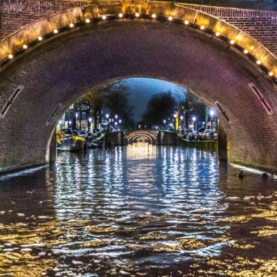 a large bridge over some water