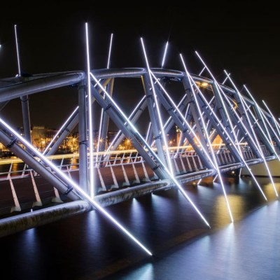a bridge over a body of water